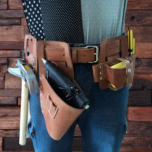 Engraved Cow Leather Tool Belt - Rion Douglas Gifts - 2