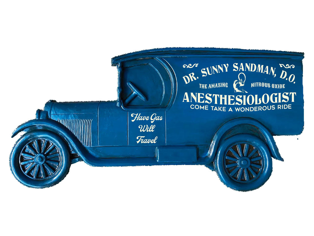 Custom Anesthesiologist Model T Truck Sign