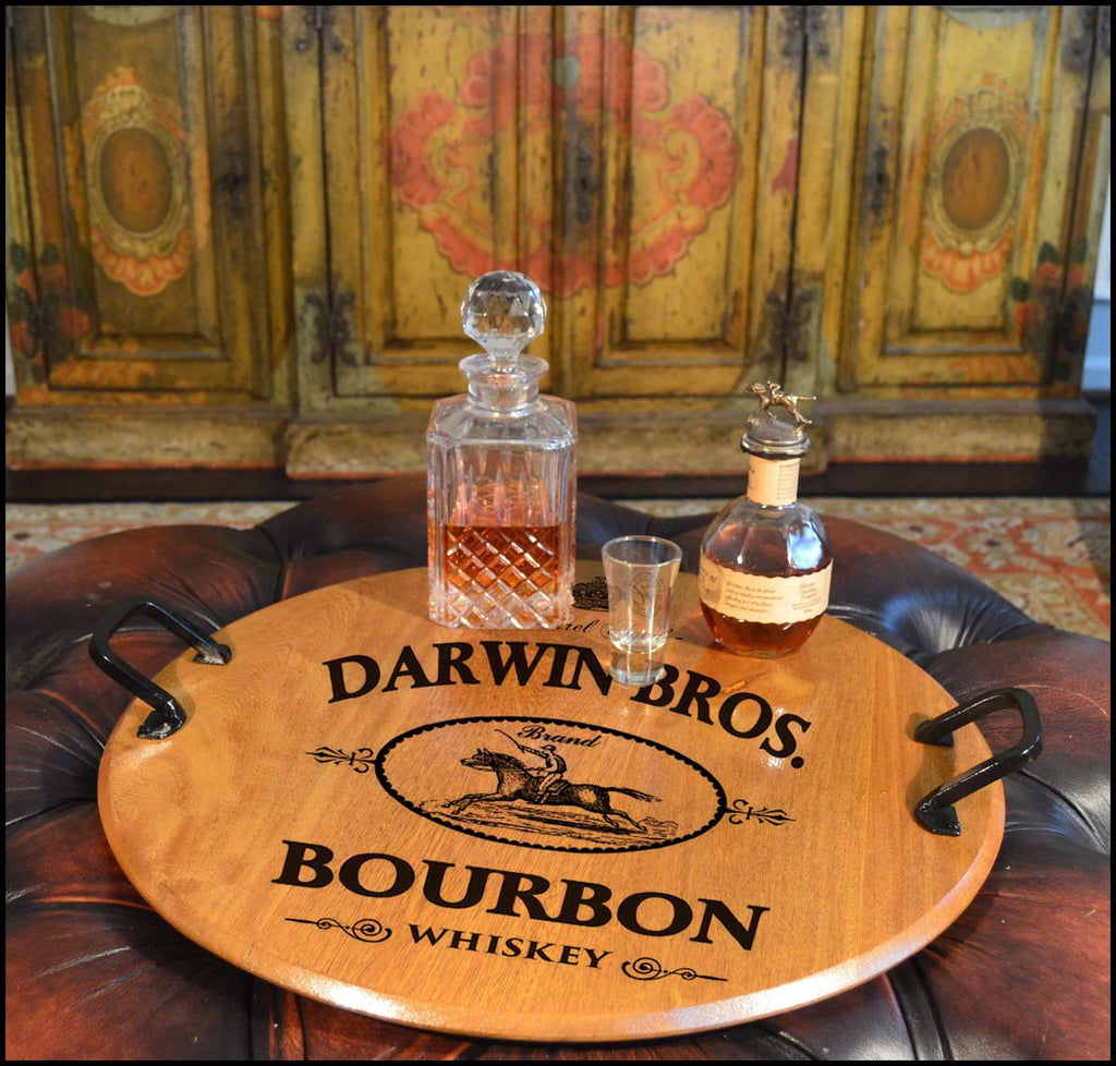 Darwin Bros. Barrel Head Serving Tray - Rion Douglas Gifts - 1
