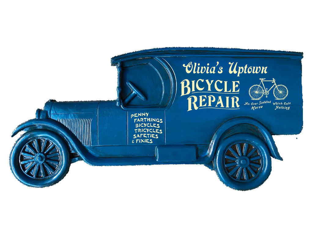 Custom Bicycle Repair Model T Truck Sign