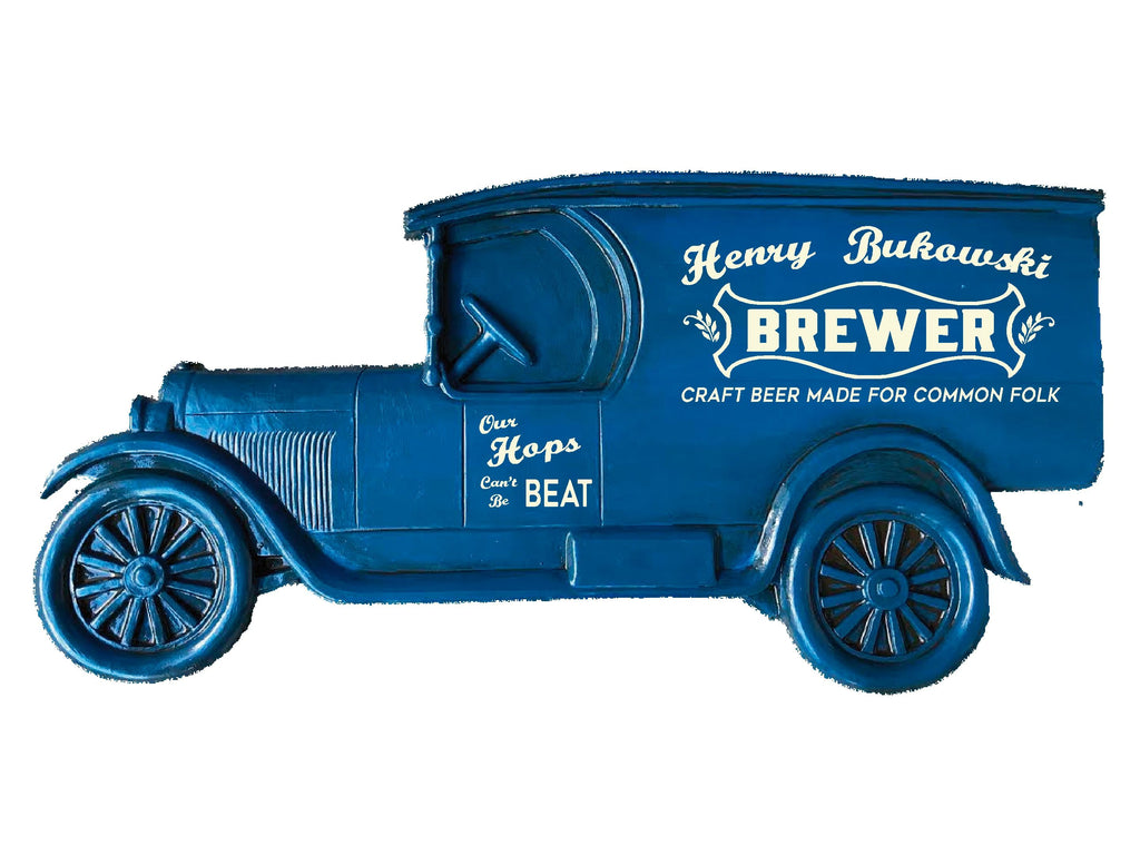 Custom Brewer Model T Truck Sign