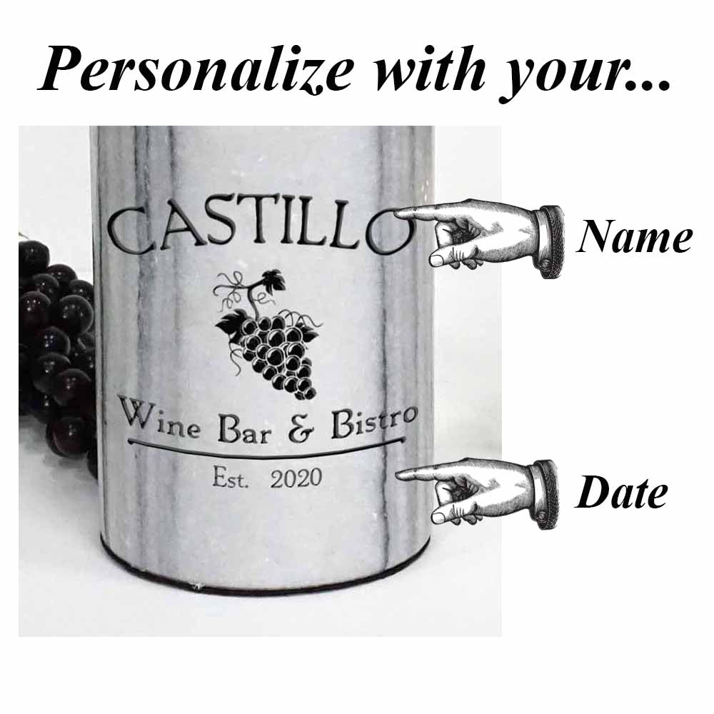 Personalized Marble Wine Chillers