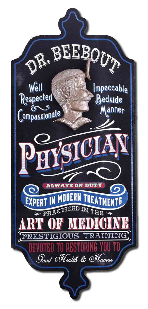Physician - Personalized Dubliner Vintage Wood Plank Sign