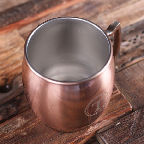 Set of 7 Personalized Moscow Mule Mugs with Beautifully Shaped Handle - Rion Douglas Gifts - 4
