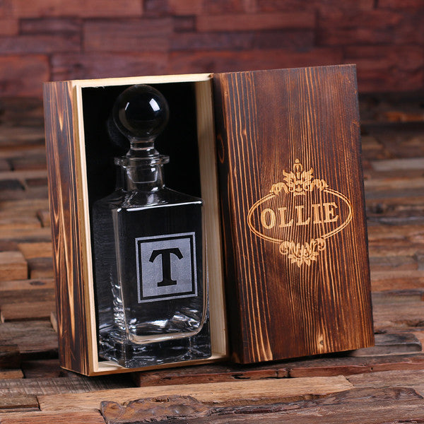 Personalized Whiskey Decanter with Box