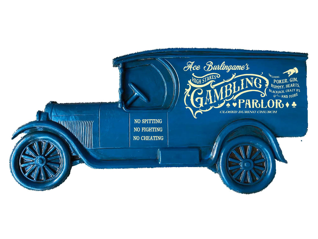 Personalized Gambling Parlor Model T Truck Sign