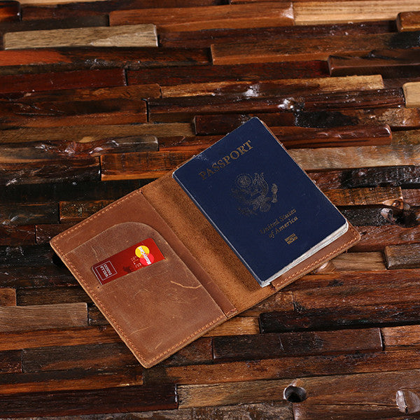 Personalized Engraved Leather Passport Holder, Travel Wallet, Passport Case, Document Wallet - Rion Douglas Gifts - 2