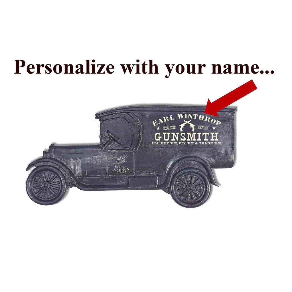 Custom Gunsmith Model T Truck Sign