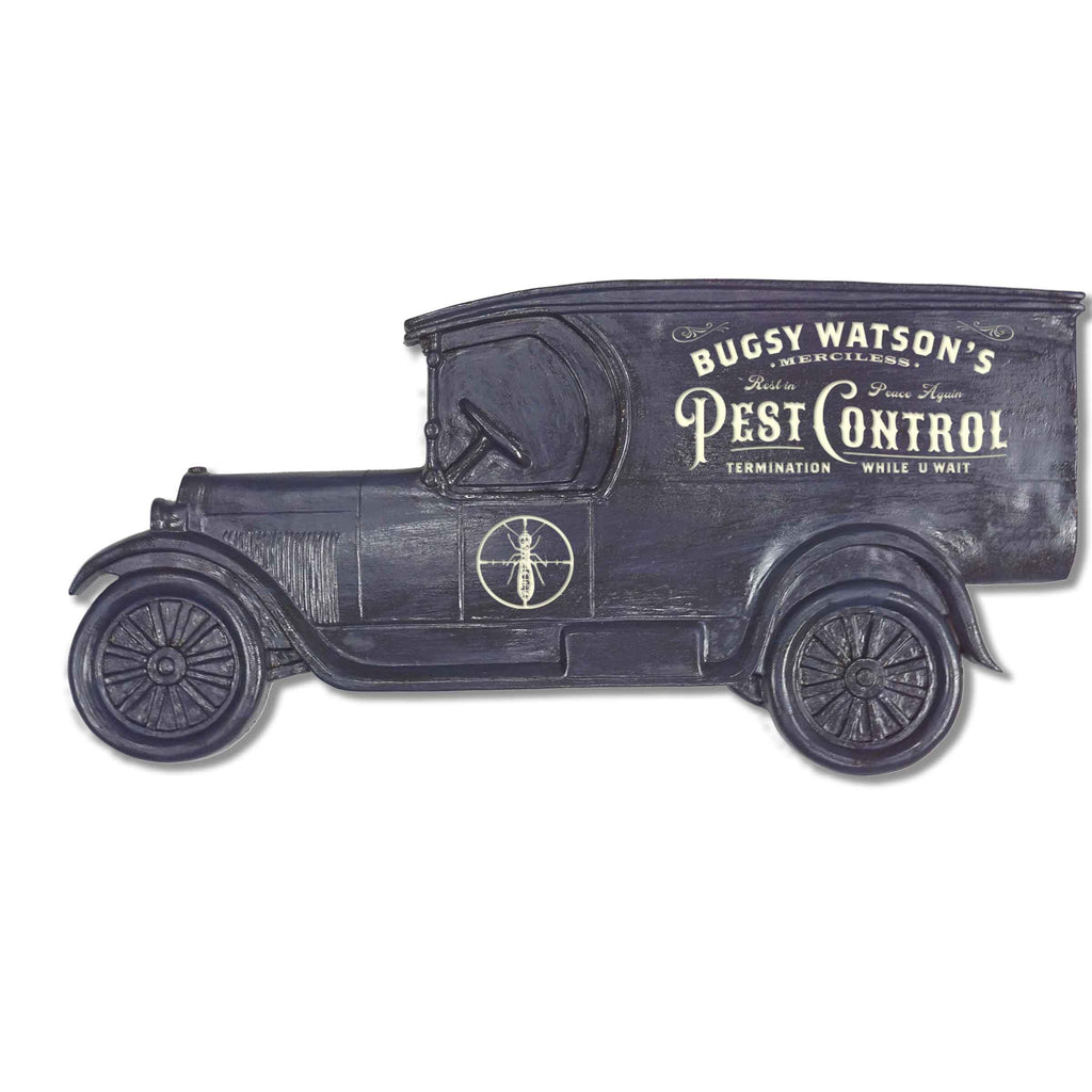 Personalized Pest Control Model T Truck Sign