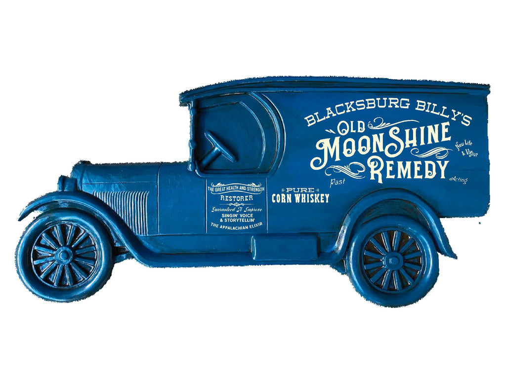 Custom Old Moonshine Remedy Model T Truck Sign