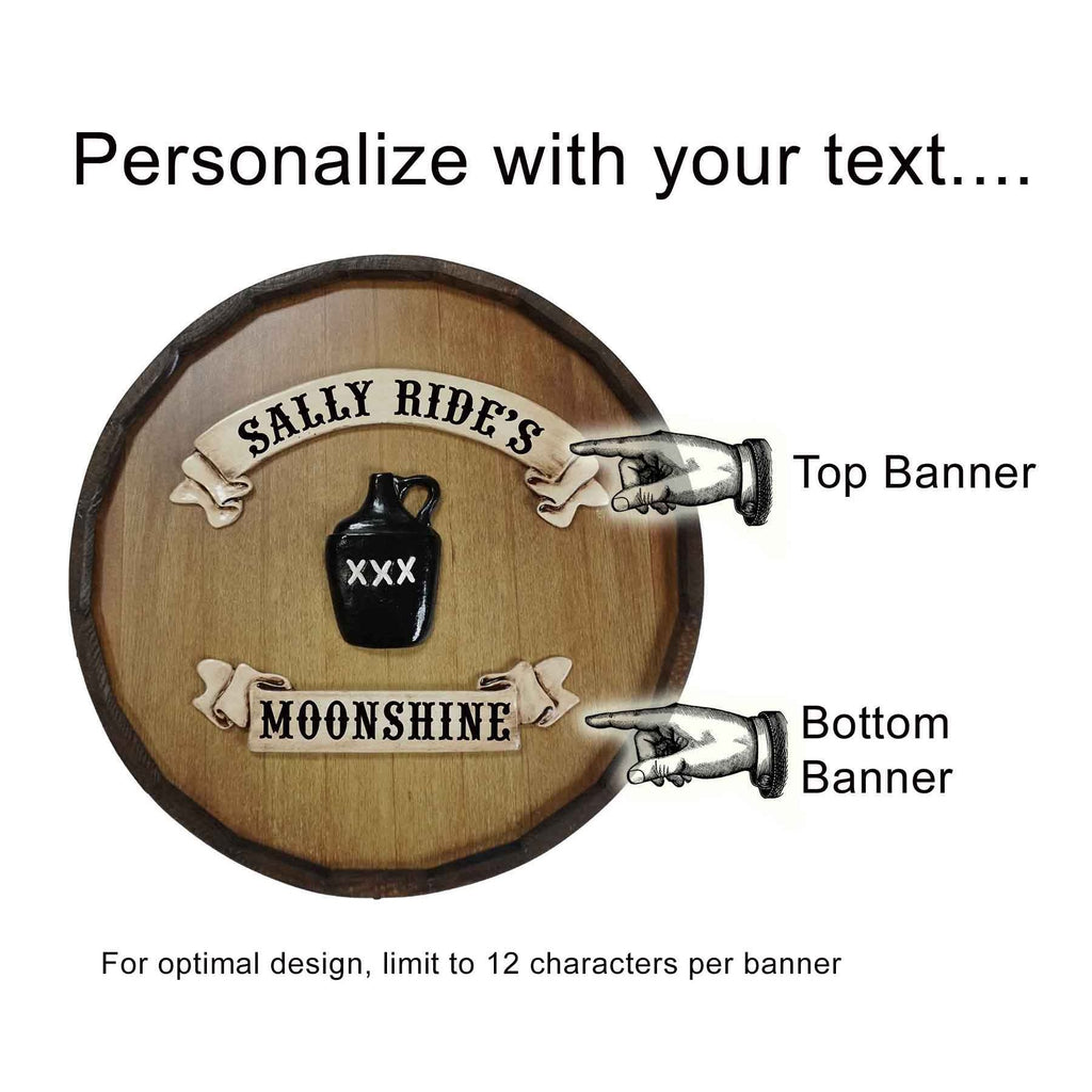Custom 'Saloon' Quarter Barrel Wood Vintage Sign