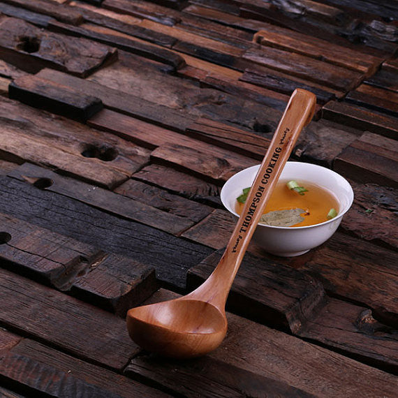 Personalized Wooden Soup Spoon - Rion Douglas Gifts - 1