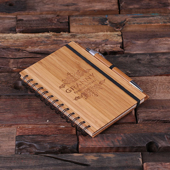 Spiral Bamboo Notebook, Pen and 4 Kitchen Utensils - Rion Douglas Gifts - 4
