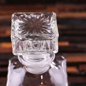 Square Engraved Decanter