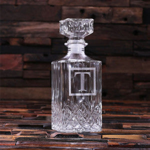Glass Engraved Decanter – Square - Rion Douglas Gifts - 4
