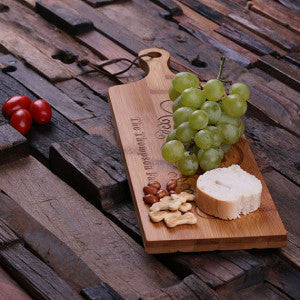 A Personalized Bread & Cheese Bamboo Cutting Board - Rion Douglas Gifts - 4