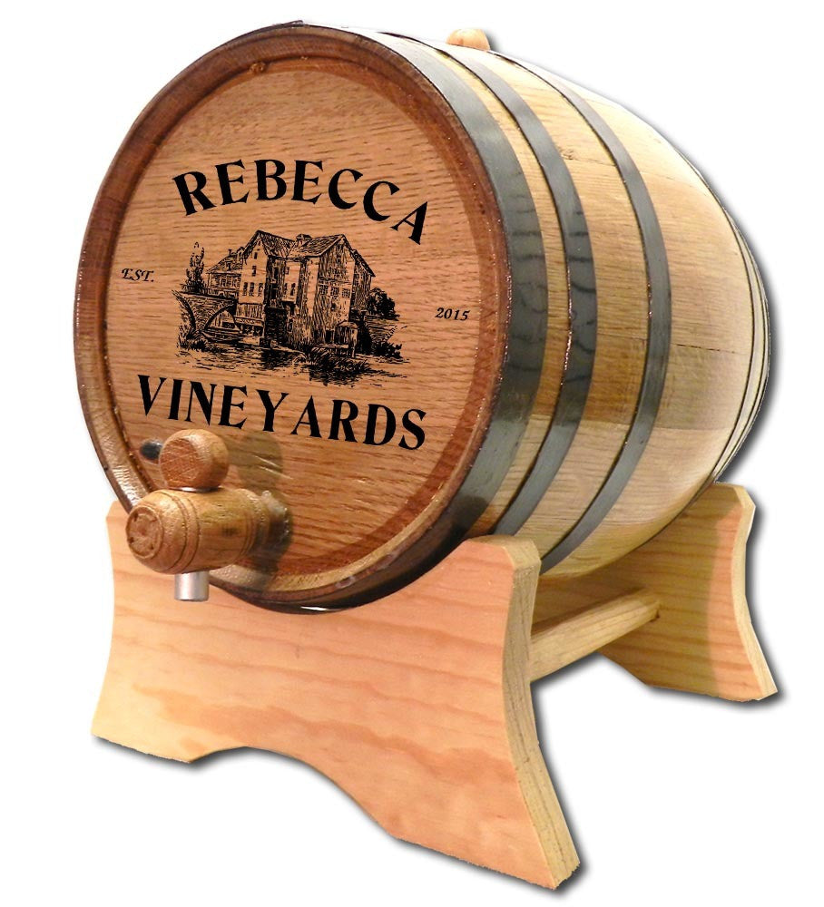 Rebecca Vineyards Oak Barrel - Rion Douglas Gifts - 1