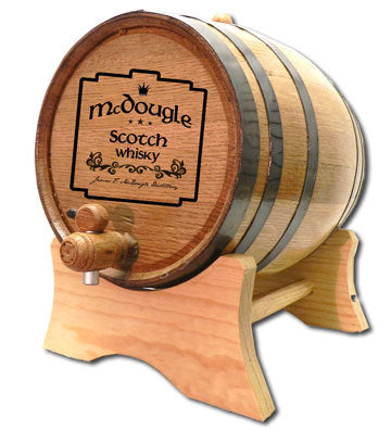 Personalized Oak Barrel