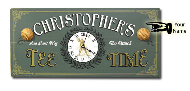 Personalized Tee Time Clock - Rion Douglas Gifts - 3